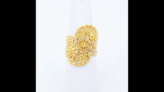 Genuine 22K Solid Yellow Gold RING Stunning Craftsmanship