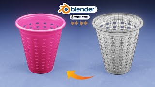 Create 3D Dustbin Design || Hard Surface || Subdivision || Product Modelling in blender