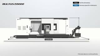 Okuma MULTUS U5000 Dimensions