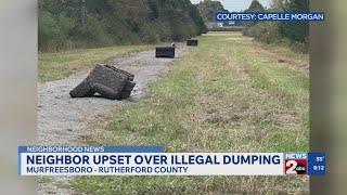 Murfreesboro, TN resident upset over illegal dumping