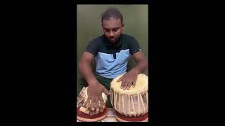 Student Andrews | Learning Delhi Gharan Kaida | Master ThulasiDasen #tablacover #tablasolo