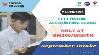 LCCI Online Accounting Class - Pintar College