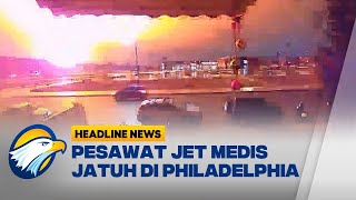 Pesawat Jet Medis Jatuh di Philadelphia - [ Primetime News ]