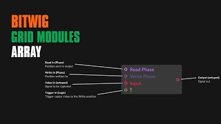 Array - Bitwig Grid Module Guide