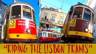 Lisbon, Portugal, riding the Trams