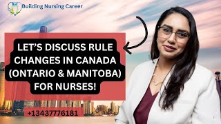 Rule Changes In Canada For Nurses |Mandeep Kaur| Building Nursing Career