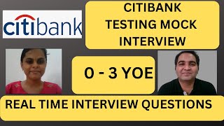 CitiBank Testing Interview Questions | CitiBank Testing Interview Q\u0026A