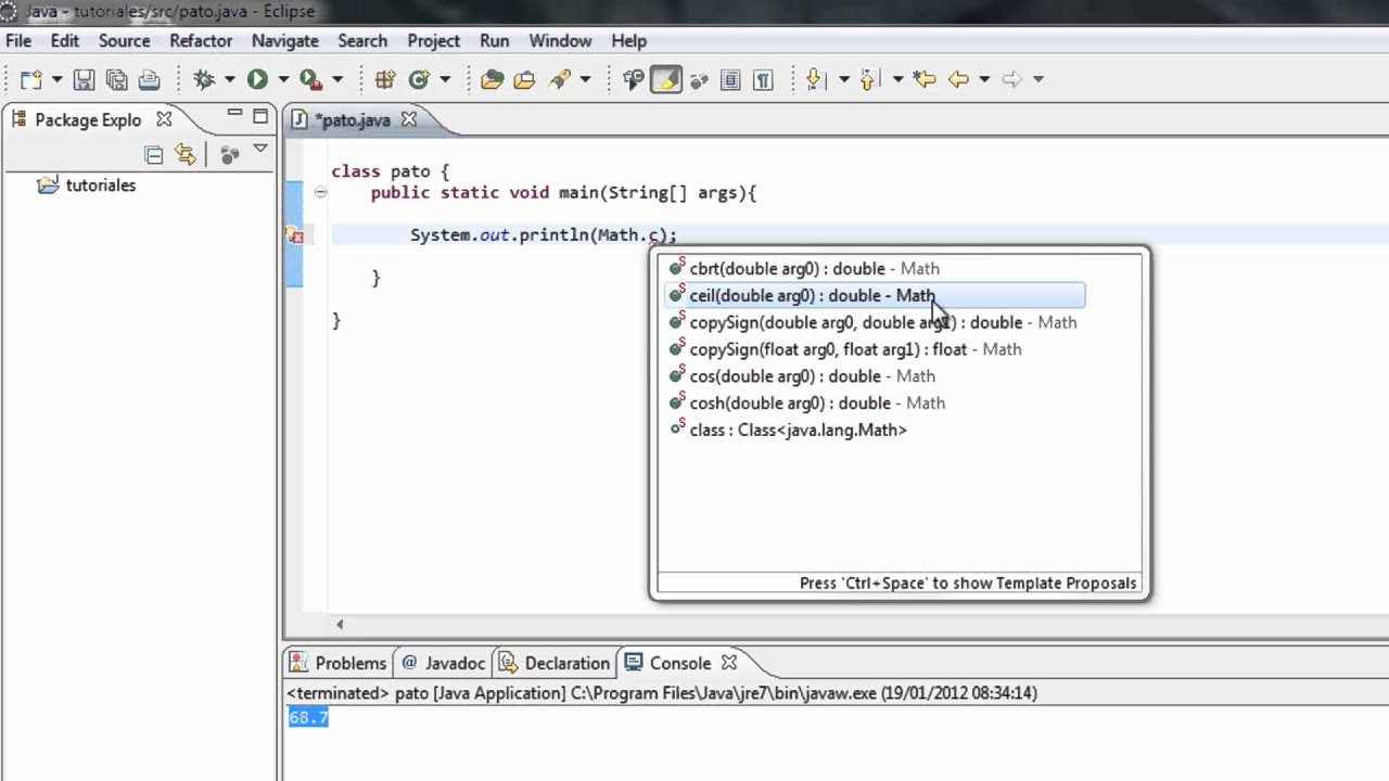 Tutoriales Java - 24 Clase Math - YouTube