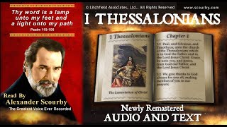 52 | 1 Thessalonians | Read by Alexander Scourby | AUDIO and TEXT | FREE on YouTube | GOD IS LOVE!