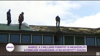 MABISZ: a három milliárd forintot is megközelíti a februári viharkárok után kifizetett összeg