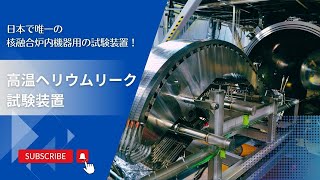 高温ヘリウムリーク試験装置での試験の様子