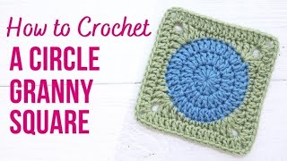 How to Crochet a Circle Granny Square | Crochet Circle Granny Squares for Beginners Tutorial/Pattern