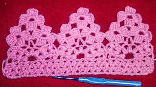 puntilla para colchas tejido a (crochet)