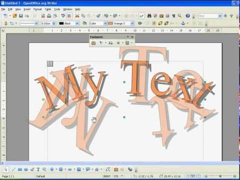 Open Office How to Use WordArt (Fontwork) Open Office How to Use WordArt (Fontwork)