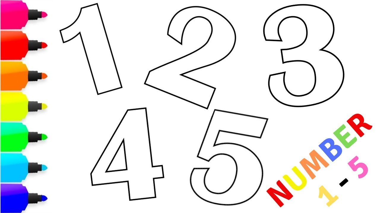 Coloring Pages Numbers 1 5 2025