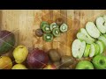 slicing kiwifruit with a knife