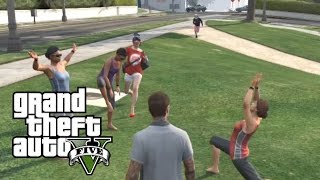 GTA 5 Momen Konyol - Karakter Watch dog \u0026 COD GHOST nyasar di GTA 5 HAHA!!