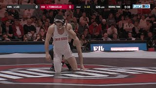 125 LBs: Iowa's Spencer Lee vs. Ohio State's Nathan Tomasello | Big Ten Wrestling | Jan. 24. 2018