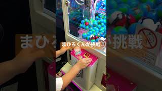 【地球グミクレーンゲーム】取れなくて悔しがるまひろくん#shorts #クレーンゲーム #地球グミ