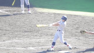 横浜高校《 7回裏 奥村凌大 同点タイムリー2ベース！3 - 3 とする！》横浜 4x-3 健大高崎 決勝 秋季関東地区高校野球大会 2024年11月4日(月)