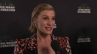 Star Wars Celebration Europe 2023 The Mandalorian S3 - itw Katee Sackhoff (Official video)