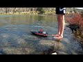 nqd tear into brushless jet boat lake run