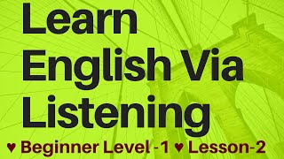 Everyday English Listening Practice Learn English through Listening Level-2 with Subtitle