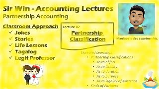 Lecture 02: Classification of Partnership. [Partnership Accounting]