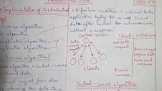 Part-59: Algorithm for implementation of Distributed shared Memory-Central server algorithm,Migratio
