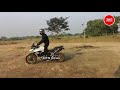 actor navdeep performing dangerous bike stunts hero navdeep goutham ssc movie hero ntn media