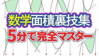 【最強裏技】1/6,1/3,1/12面積公式（高校数学・積分）