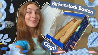 IT TOOK A MONTH TO BUY BIRKENSTOCK BOSTON CLOGS (Unboxing) #birkenstock