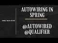 Autowired annotation in spring framework