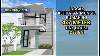 HOUSE DESIGN 3 BEDROOMS 4x7 METERS