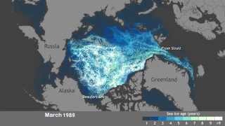 Age of March Sea Ice in the Arctic 1987-2014