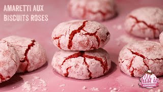 ♡ Recette d’Amaretti aux Biscuits Roses de Reims et Amande pour la Saint-Valentin ♡