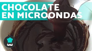 Cómo DERRETIR CHOCOLATE en el MICROONDAS 🍫 ¡Truco para que no se queme!