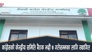 सत्तारुढ दल नेपाली कांग्रेसको केन्द्रीय समिति बैठक भदौ ७ गतेसम्मका लागि स्थागित | AP REPORT