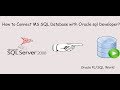 How to Connect MS SQL Server Database with Oracle SQL Developer