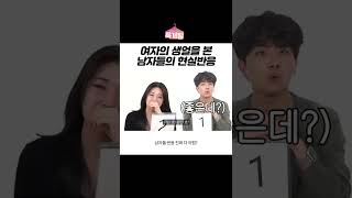 첫만남에 생얼 공개했을 때 남자들의 반응은? #shorts