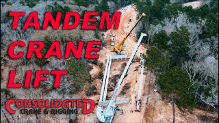 Tandem Crane Lift: Lifting and Setting Eight 150K lbs Bridge Beams