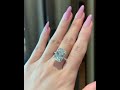 Louily Luxurious Elongated Radiant Cut Engagement Ring For Women In Sterling Silver