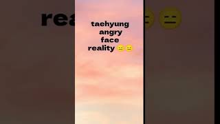 taehyung angry face expectation vs reality #taehyung #bts #shorts #kpop