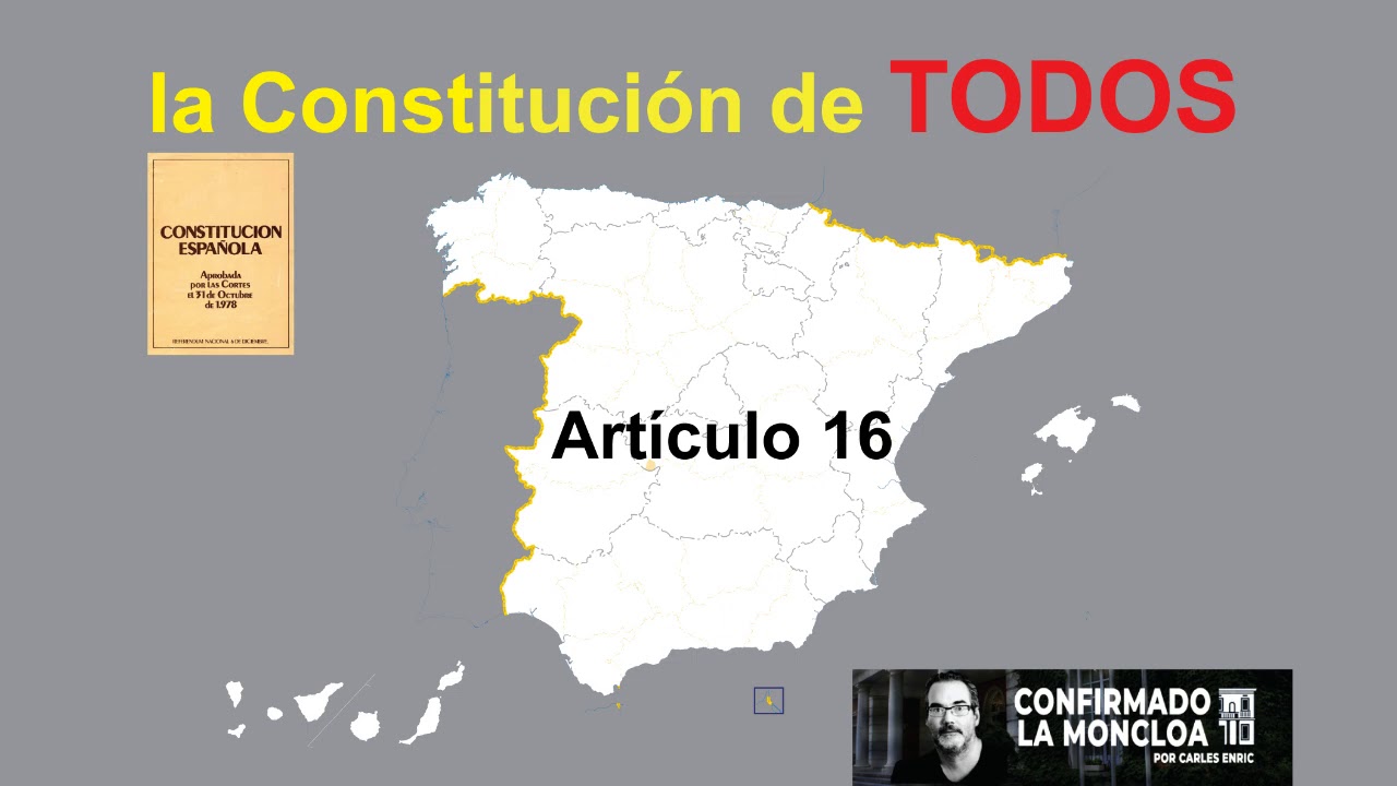 Constitución Española. Artículo 16 - YouTube