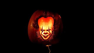 Pennywise Pumpkin Carving timelapse