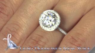 ER-SOLD-150 - 4.17 Carat E-SI1 Natural Round Diamond Engagement Ring 14k Gold Vintage Style