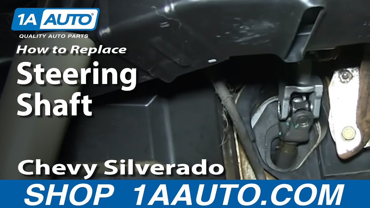How To Replace Intermediate Steering Shaft 1999 2006 Chevy Silverado
