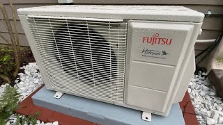 My New Fujitsu Halcyon Inverter Mini Split Startup/Shutdown in Cool Mode