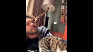 furkan Andic with his cute cat zilli ❤❤@furkan_supracy_