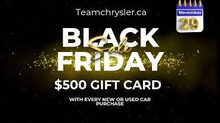 Black Friday Special Offer at Team Chrysler Jeep Dodge Ram